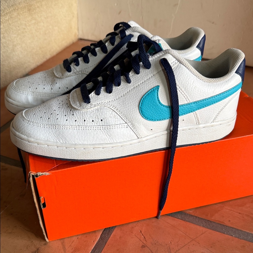 Nike Men's Court Vision Low Top Sneakers- DM1187-100